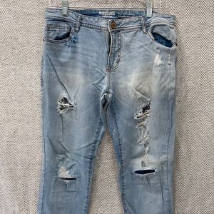 Distressed jeans